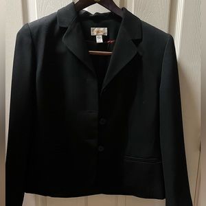 Talbots black blazer, black buttons, good condition, size 6